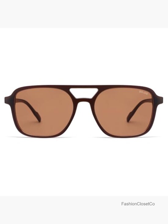 Retro Rectangle Sunglasses UV400 Protection Non-Polarized Plastic Frame main image 5